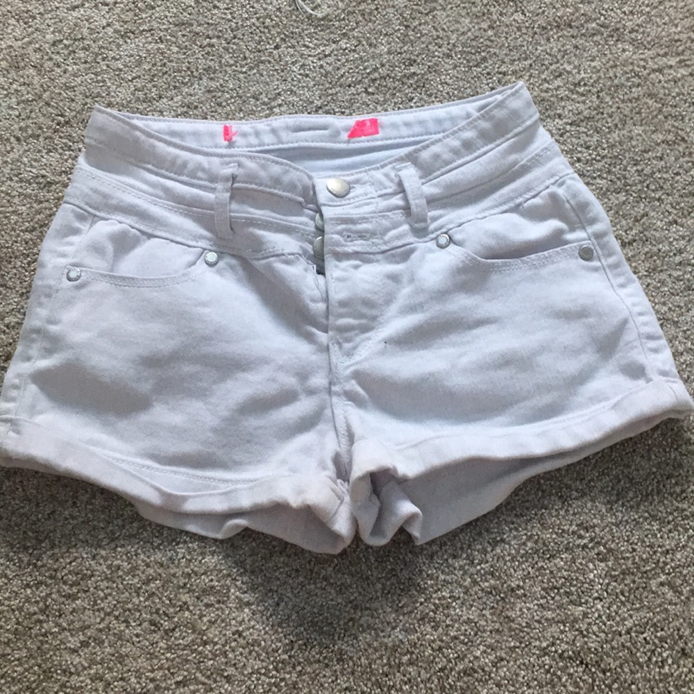 All white shorts